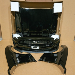 2018-2023-ford-mustang-gt-front-bumper-cover-hood-fender-set-black-g1