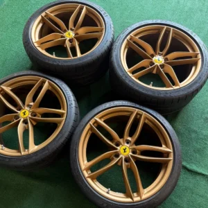 ferrari-488-wheels-oem-gtb-oem-factory-458-tires-factory-gold-rare