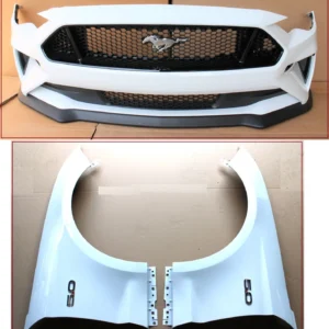 2018-23-ford-mustang-gt-front-bumper-cover-grille-fender-set-oxford-white-z1